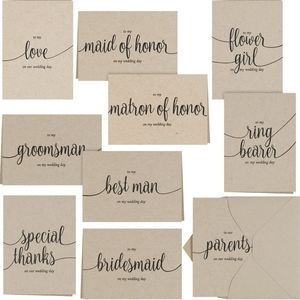 Wedding Party Thank You Cards